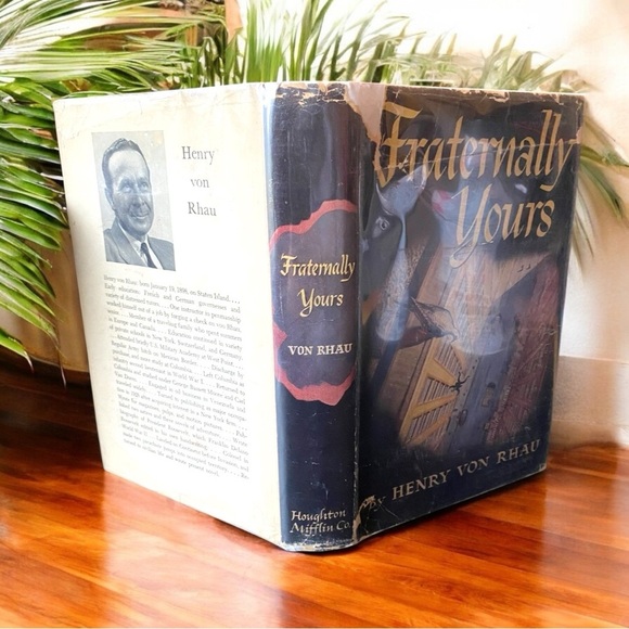 VINTAGE 1949 Fraternally Yours by Henry von Rhau | Houghton Mifflin Co. - Picture 3 of 10